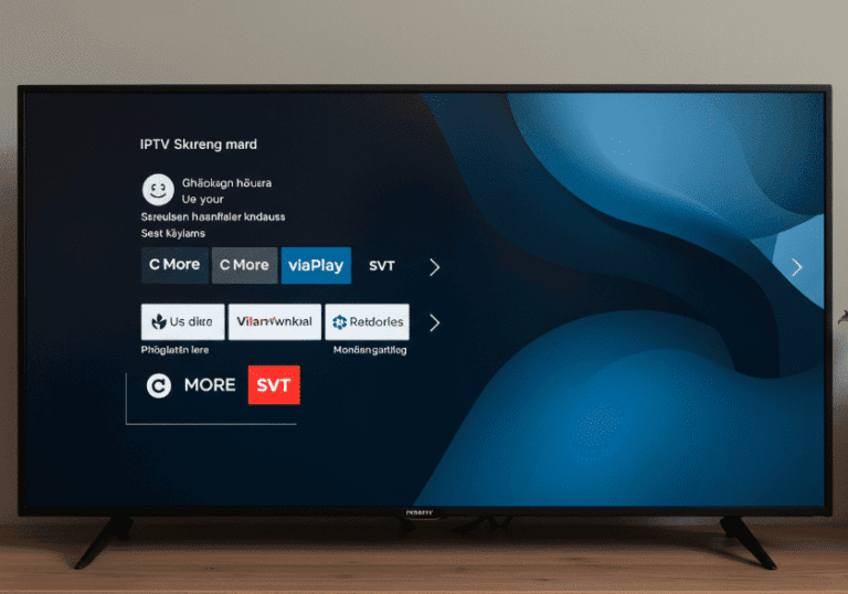 En person som håller i en fjärrkontroll och är redo att starta ett gratis IPTV test på en Smart TV.